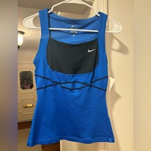 Nike blue and black tennis top size XS